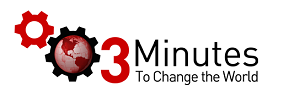 3min to change the world logo