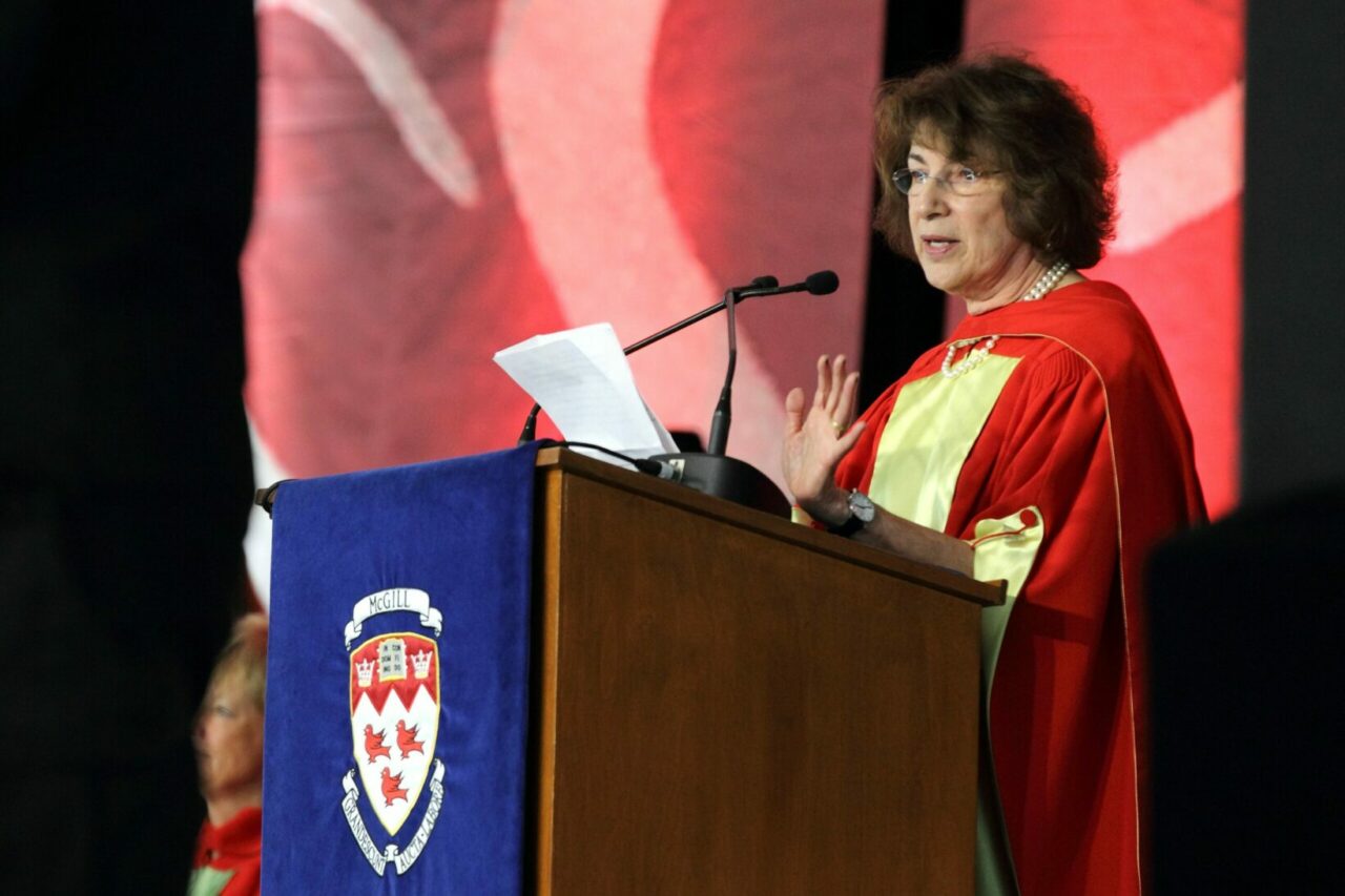 Honorary Doctorate recipient Dr. Carol Moss Prives (Photo: Owen Egan)