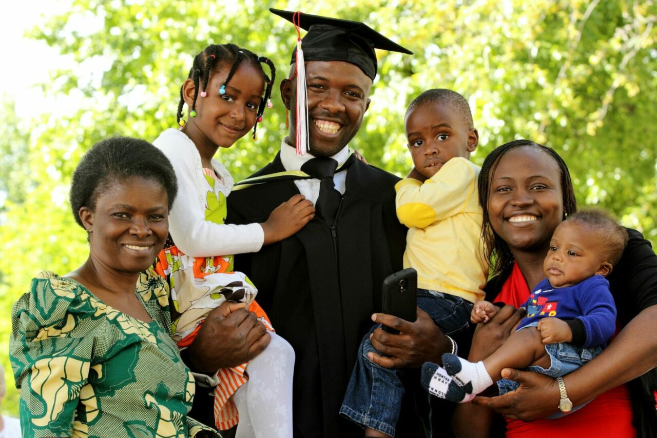 David Anikwe and family (Photo: Owen Egan)