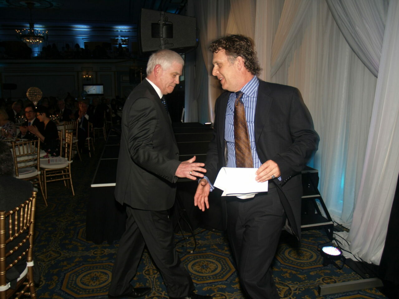 Dave Hodge and Andrew Carter (CJAD morning man)  (Photo: Jack Gurevitch)