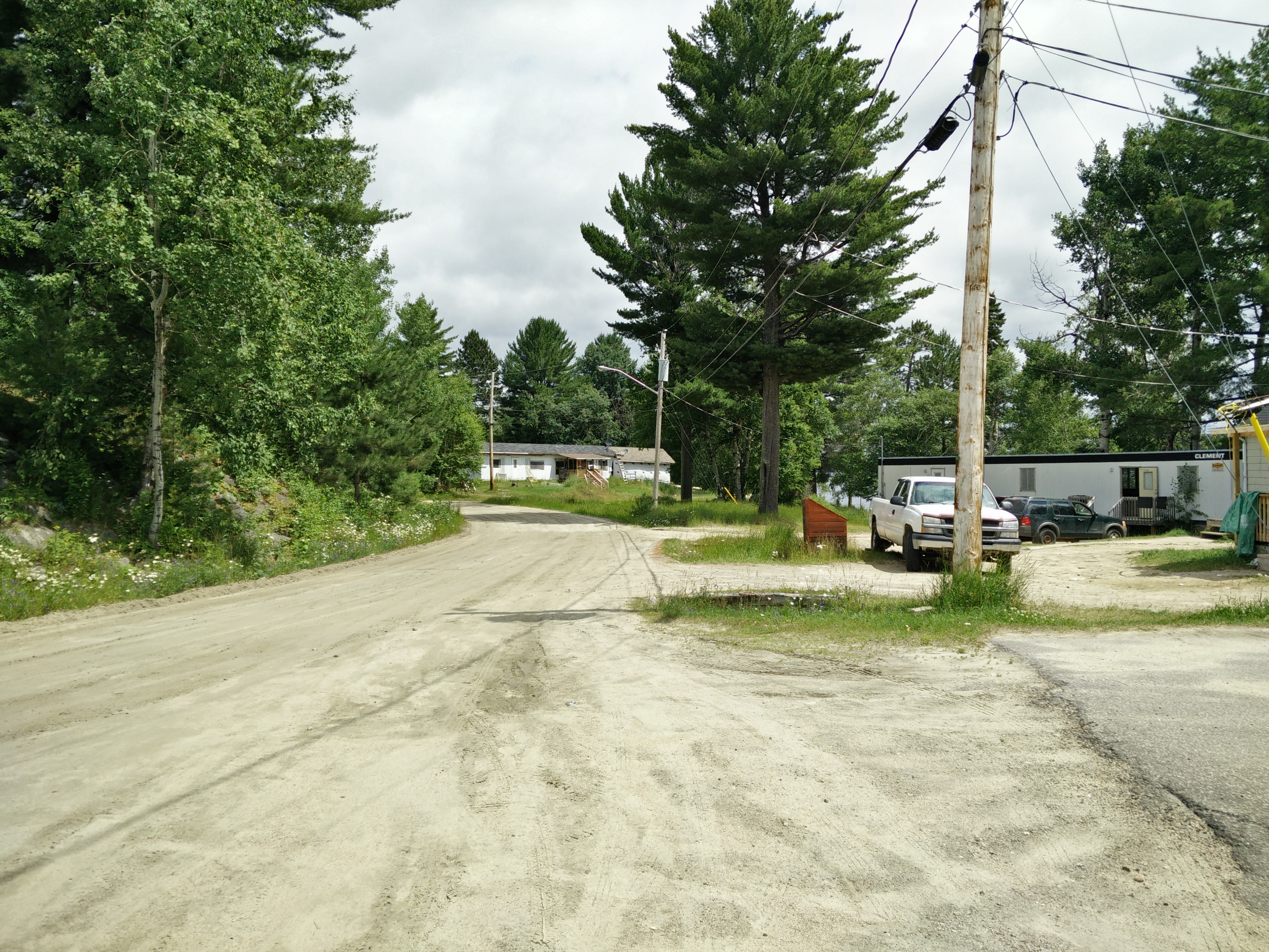 House in Rapid Lake. The roads are not paved. Photo: Bill Huang