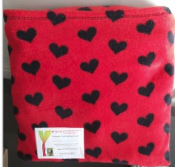 Black and red pillow