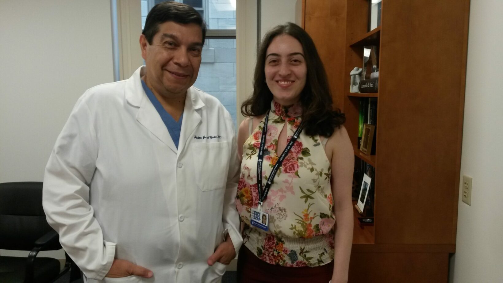 Dr. Pedro del Nido (l) and Laurianne Rita Garabed (Photo courtesy of Laurianne Rita Garabed)