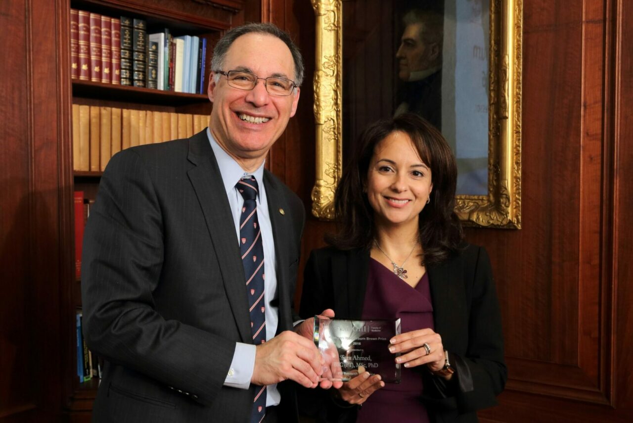 Dr. David Eidelman with Professor Sara Ahmed (Photo: Owen Egan)