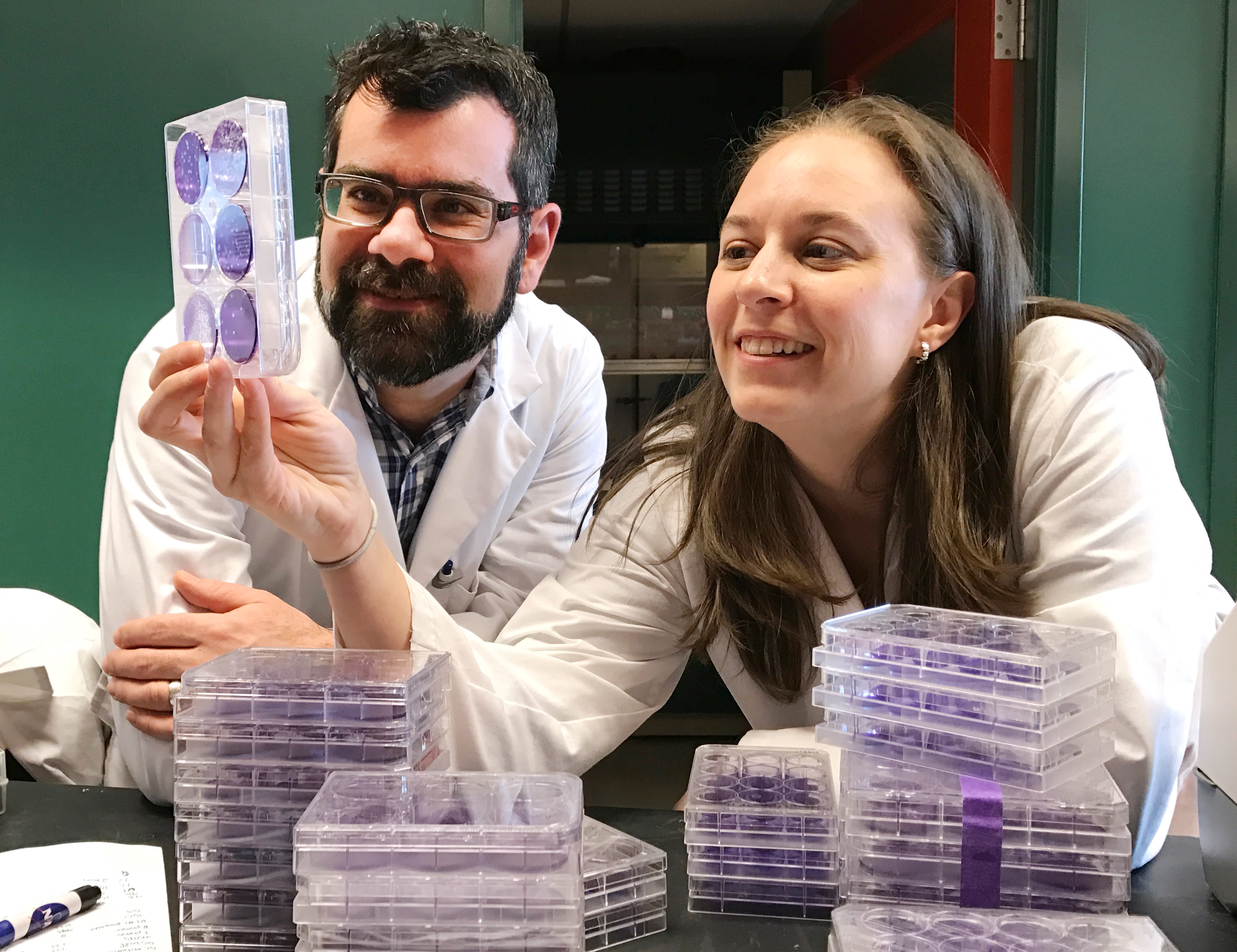 Drs. Martin Richer (left) and Selena Sagan